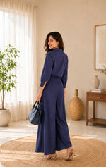 Load image into Gallery viewer, INDIGO TAMARI PANTS
