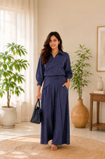 Load image into Gallery viewer, INDIGO TAMARI PANTS
