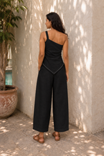Load image into Gallery viewer, NOOR COORD SET (Black with Pants)
