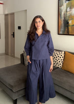 Load image into Gallery viewer, INDIGO TAMARI SHIRT BLOUSE
