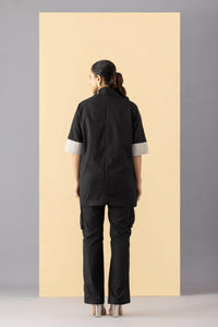 BLACK CARGO PANTS