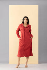 Load image into Gallery viewer, CAARA SCARLET DRESS
