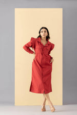 Load image into Gallery viewer, CAARA SCARLET DRESS
