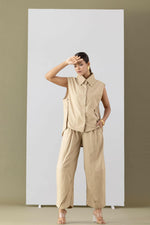 Load image into Gallery viewer, CREME OXFORD COORD SET (2 PC)
