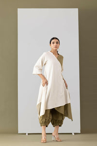 SAFARI OVERLAP TUNIC-DRESS