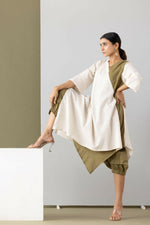 Load image into Gallery viewer, SAFARI OVERLAP TUNIC-DRESS
