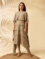 Load image into Gallery viewer, SAND SUNFLOWER DRESS
