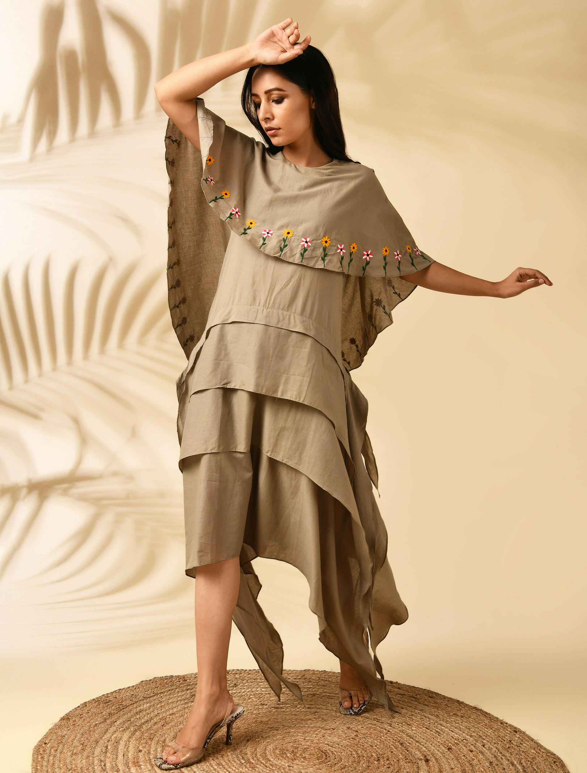 SAND SUNFLOWER DRESS