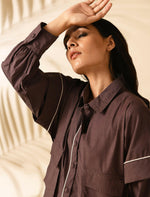 Load image into Gallery viewer, MERAKI MAUVE JACKET SHIRT
