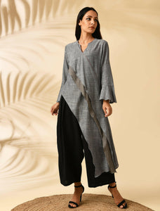 SLATE HIGH-LOW TUNIC