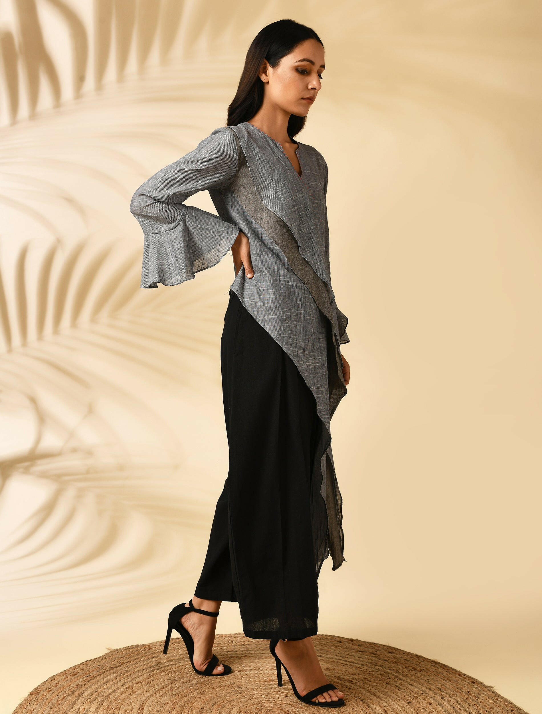 SLATE HIGH-LOW TUNIC