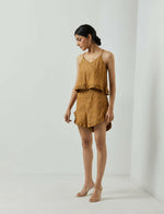 Load image into Gallery viewer, AUDREY PALE MUSTARD SHORTS
