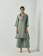 Load image into Gallery viewer, PALE OLIVE FOLIO TUNIC - 1 PC
