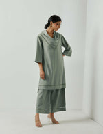 Load image into Gallery viewer, PALE OLIVE FOLIO TUNIC - 1 PC
