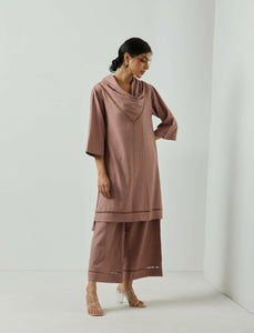 PALE MAUVE FOLIO TUNIC - 1 PC