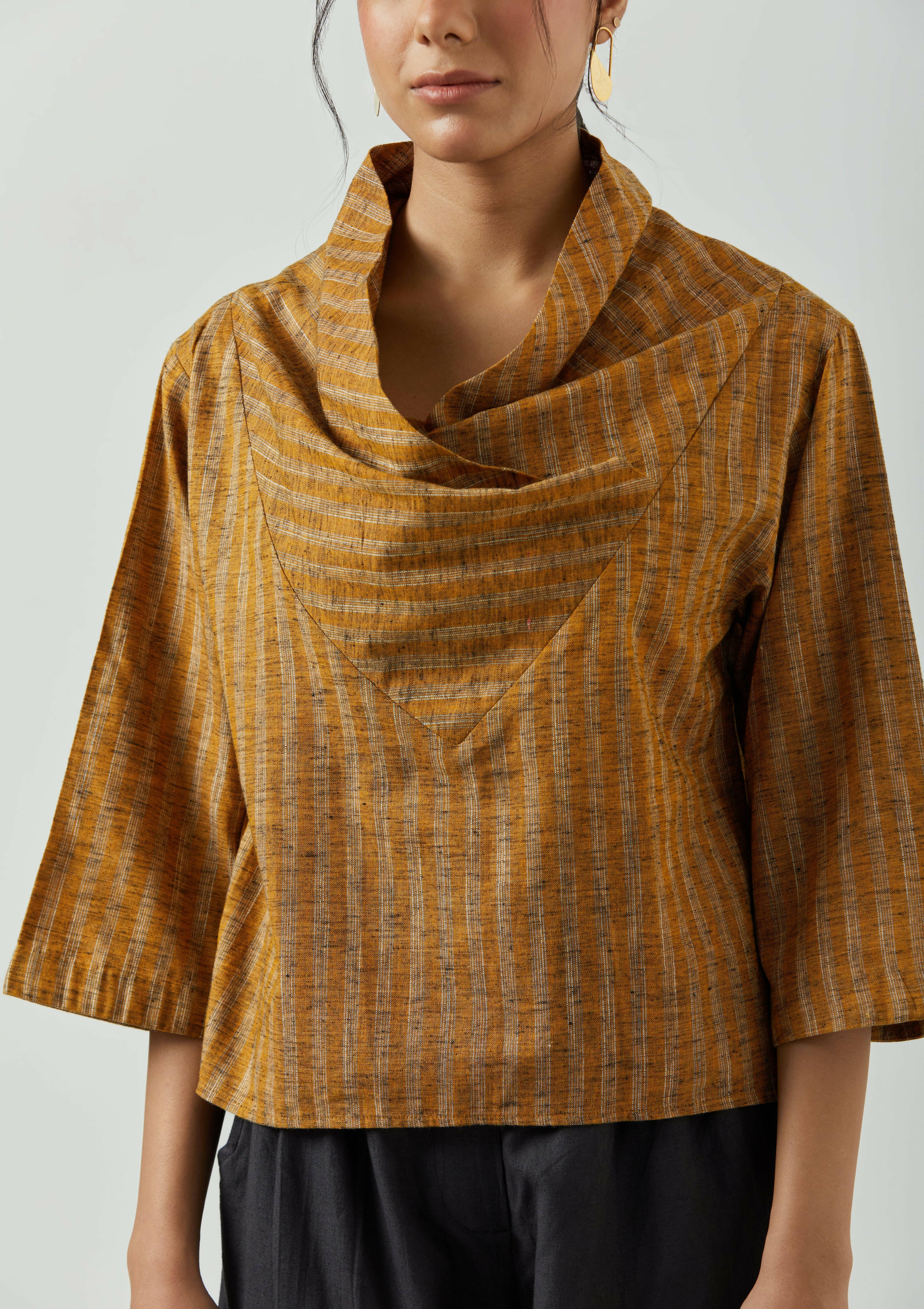 BRIE FOLIO TOP (MUSTARD)