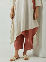 Load image into Gallery viewer, PEACH OVERLAP TUNIC-DRESS
