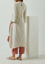 Load image into Gallery viewer, PEACH OVERLAP TUNIC-DRESS
